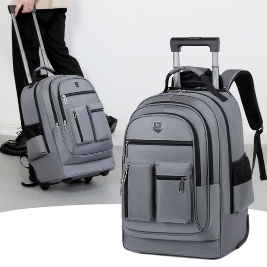 Trolley Backpack Ultra-light Trolley Bag Large Capacity Single-directional Wheel